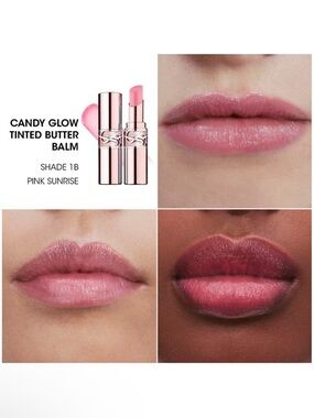 YSL Loveshine Candy Glow Tinted Lip Balm • 1B Pink Sunrise